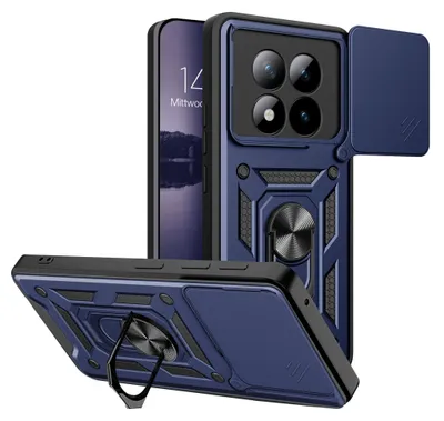 Produktbild von Armor Handyhülle für Xiaomi Redmi Note 15 Pro+ 5G Kameraschutz Handy Panzer Case Cover Schutzhülle Outdoor Farbe: Blau