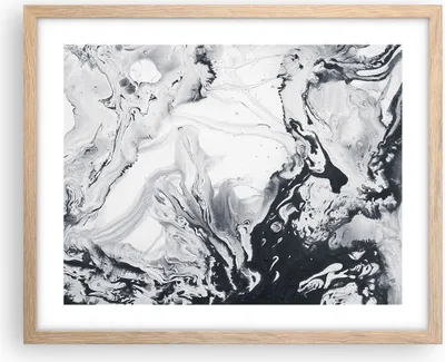 Produktbild von Gerahmtes Poster - Rahmen in heller Eiche - Abstraktion modern - 50x40 cm - Wand Bild - Wanddeko - Wandbilder - Wandposter - Bilderrahmen - Bilder - Kunstdruck - Wandbild - P2NAA50x40-3900
