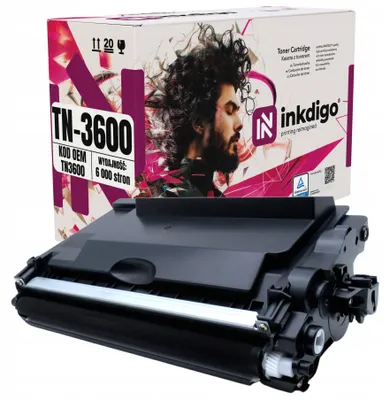Produktbild von Inkdigo Toner TN3600 für Brother DCP-L5510DW, HL-L5210DN, HL-L5210DNT, HL-L5210DNTT – Schwarz, 6000 Seiten,