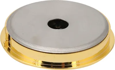 Produktbild von Rundes Thermometer Hygrometer Luftfeuchtigkeit Temperaturmesser für Violine Gitarrenkoffer (Gold)