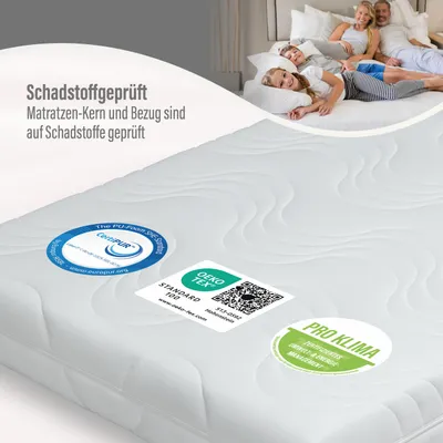 Produktbild von BeCo Matratze Marissa, 90 x 200 cm, H3, 18 cm, Kaltschaum, Stiftung Warentest “GUT”(getestet in 90×200 cm H3, 10/25), Preistipp