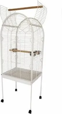 Image de Topmast Cage De Perroquet Joan Blanc 55 X 55 X 160 Cm