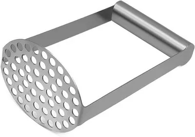 Productafbeelding van Aardappelstamper - Keukenstamper - Puree Maken - Ergonomische Handgreep - 18.8 x 10.6 cm - Zilver
