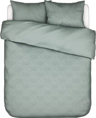 Produktbild von Essenza Bambus-&Satin- Bettwäsche-Garnitur Felipa Farbe Dusty green Größe 155x220+80x80