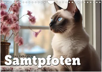 Produktbild von Das Jahr der Samtpfoten (Wandkalender 2025 DIN A4 quer), CALVENDO Monatskalender