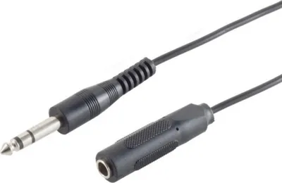 Produktbild von Klinkenstecker/ Klinkenbuchse 6,3mm, 5m