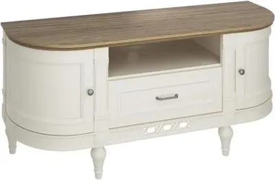Image de TV-Lowboard Console média Table de télévision Armoire TV Meuble média