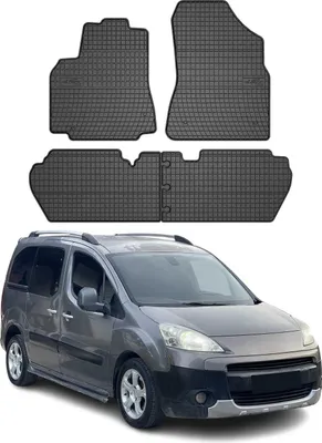 Produktbild von 2008-2018 Peugeot Partner Tepee Fußmatten TPE Schwarz 4 tlg