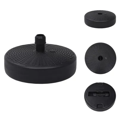 Immagine prodotto di vidaXL Supporto per ombrellone sabbia/acqua 24 L nero - Supporto per ombrellone