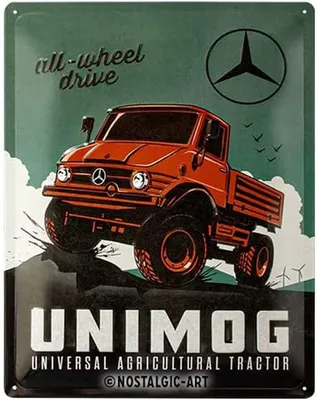 Image de Nostalgic-Art - Plaque en métal 30 x 40 cm - Daimler Truck - Unimog