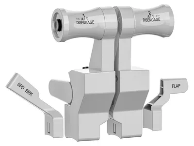 Produktbild von MOZA TQB Throttle Module, Flight Steuerknüppel, Weiß, 270 g, 69 mm, 182 mm, 177 mm