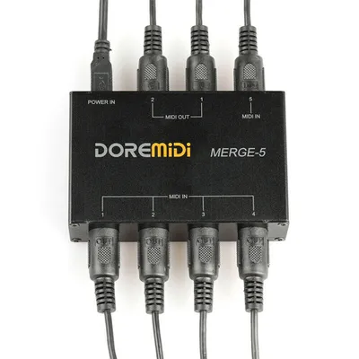 Produktbild von DOREMiDi MERGE-5 MIDI Interface Box Konverter Adapter Controller 16 Kanäle