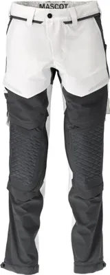 Produktbild von Mascot Hose mit Knietaschen 22279-605-0689 Gr. 76C45 weiss/Anthrazitgrau