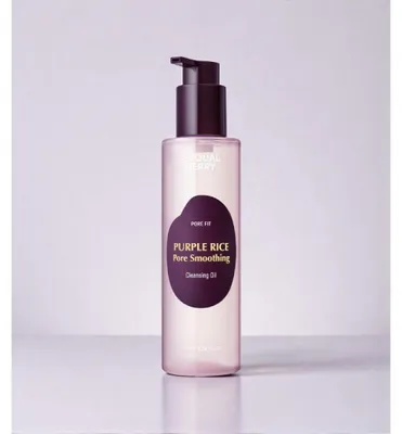 Zdjęcie produktu dla EQQUALBERRY - Purple Rice Pore Smoothing Cleansing Oil - Purpurowy ryżowy olejek głęboko oczyszczający 200ml