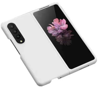 Immagine prodotto di Per Samsung Galaxy ZFold4 custodia in silicone TPU Skin Feel copertura protettiva bianco custodia protettiva
