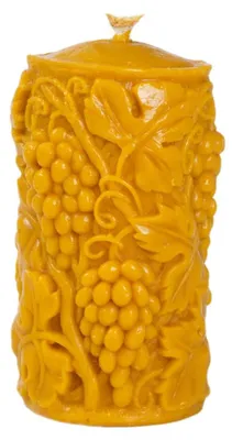 Imagen del producto de Velas de cera de abeja: Decorativas, hechas a mano. 100% cera de abeja pura, sin humo y de larga duración. Una idea de regalo