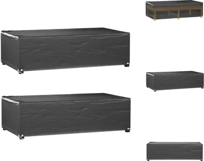 Produktbild von vidaXL Gartenmöbel-Abdeckungen 2 Stk. 8 Ösen 125x70x35 cm Rechteckig -  Gartenmöbel-Schutzhüllen