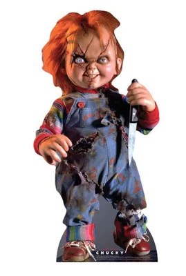 Obrázok produktu pre Halloween kartónový stand-up Zjazvený Chucky