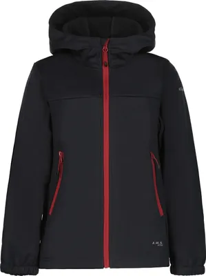 Produktbild von Icepeak Kline Jr Softshelljacke Kinder Jr mit Kapuze, Farbe:Anthrazit, Kinder Größen:140