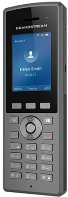 Produktbild von Grandstream Networks WP825, IP-Mobiltelefon, Anthrazit, Tisch/Bank, Antibakteriell, Chemikalienbeständig, Tropfsicher, Wasserdicht, 2 Zeilen, 500 Eintragungen