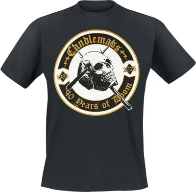 Produktbild von Candlemass T-Shirt Herren 40 Years Of Doom schwarz M