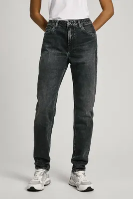 Produktbild von Pepe Jeans Damen TAPERED High Waist Jeans mit Used-Look und ausgefransten Kanten