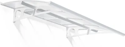 Produktbild von Palram - Canopia Metall Vordach Bordeaux 2230 Acrylglas Weiß 139x224 cm