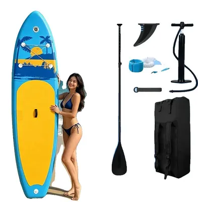 Productafbeelding van Opblaasbaar paddleboard, antislip oppervlak, lichtgewicht ontwerp, blauw