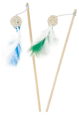Produktbild von Nobby Katzen-Angel mit Rattanball