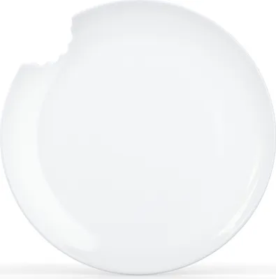 Produktbild von TV Tasse Kuchenteller 73.01 Teller mit Biß rund 2er Set 20cm weiß