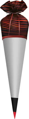Produktbild von ROTH Stoffbezug mit Satinschleife, schwarz, 70 cm