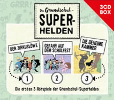 Produktbild von Die Grundschul-Superhelden 3-CD-Box Vol. 1