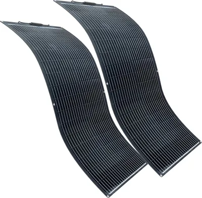 Produktbild von 100 Watt Flexibles Solarpanel, Hochleistungs-Monokristalline Zellen, Biegefähigkeit von bis zu 260°, 200W-2x100w