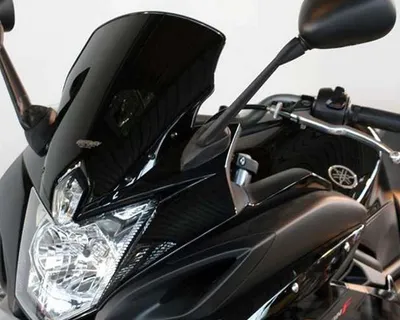 Immagine prodotto di Parabrezza MRA originale stampato O nero con ABE per Yamaha FZ 6 Fazer