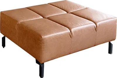 Produktbild von KAWOLA Polsterhocker NELSON Hockerbank Leder cognac