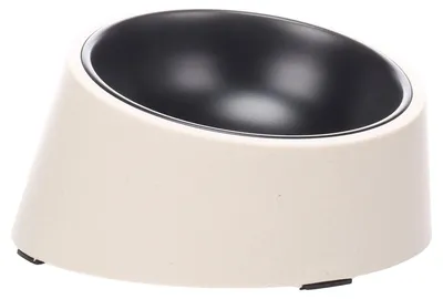 Immagine prodotto di Ciotola per cibo e acqua Flamingo Kana beige/nero