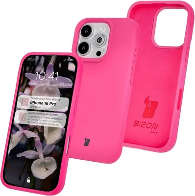 Produktbild von Bizon Soft Case für iPhone 16 Pro, Fuchsia