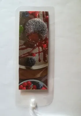Produktbild von Lesezeichen selbstgemacht, Schokoküchlein, Buchzeichen Bookmark Bücher Buch, Schokoladenkuchen