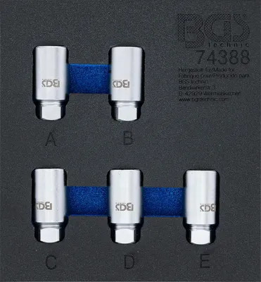 Productafbeelding van BGS technic gereedschapsbak 1/6: Set ringborgmoersleutels voor Tesla, 640 mm, 640 g