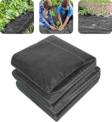 Immagine prodotto di Tessuto anti-erbacce da giardino 1 m x 10 m, 90 g/m², telo anti-erbacce, tessuto per pavimentazione, tessuto per pacciamatura, protezione delle piante, tessuto a nastro permeabile all'acqua