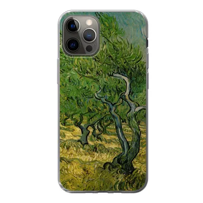 Produktbild von MuchoWow® Handyhülle Schutzhülle Hülle für iPhone 12 Pro Olivenhain - Vincent van Gogh Silikon Softcase Handy Hülle - Abdeckung