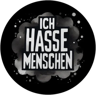 Produktbild von Ich hasse Menschen Magnet mit Flaschenöffner rund