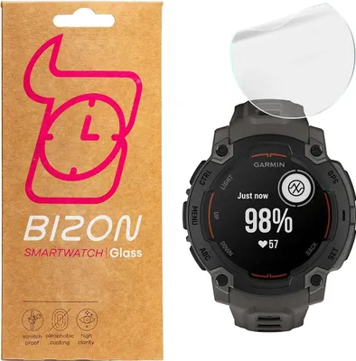 Produktbild von Bizon Glass Watch Hydrogel Garmin Instinct E 45 mm [2 PACK]