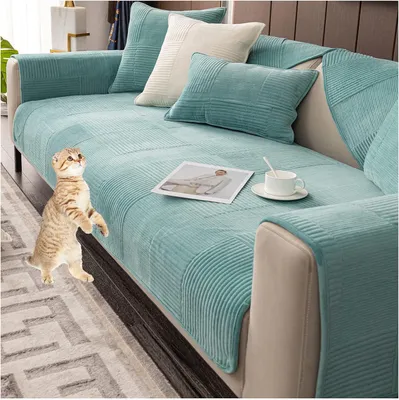 Produktbild von Universal-Sofabezug für 34-Sitzer - Haustierfreundlich - Rutschfest - Waschbar - Grün (110 x 180 cm)