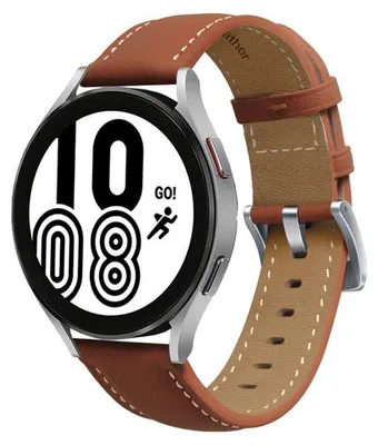 Produktbild von By Qubix passend für Huawei Watch GT 3 Pro - 43 mm - Premium Leather Armband - Braun