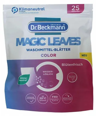 Obrázok produktu pre Dr Beckmann, Magic Leavers, Arkusze do prania, 25 sztuk (PRODUKT Z NIEMIEC)