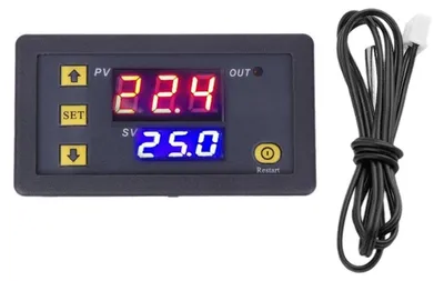Image de Module de régulation de température avec sonde étanche, thermostat à affichage numérique de haute précision – 50 – 110 ℃, 12 V
