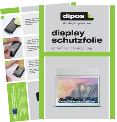 Produktbild von 2x Schutzfolie für Apple MacBook Air 13 Zoll 2015 matt Displayschutzfolie Folie