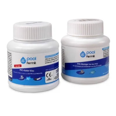 Produktbild von SET> Fermit PVC-Kleber blau + Reiniger je 125 ml