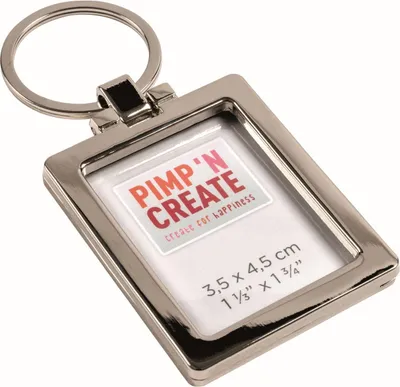 Immagine prodotto di Portachiavi in metallo Walther PIMP AND CREATE argento – 1 foto 3,5x4,5 cm